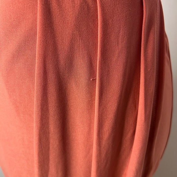 Charlotte Russe Salmon Off The Shoulder Y2K Bodycon Midi Dress SZ M EUC - Picture 10 of 10